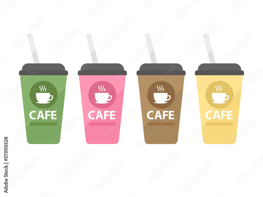 チルドカップのドリンクのイラスト チルドカップのドリンクのイラスト