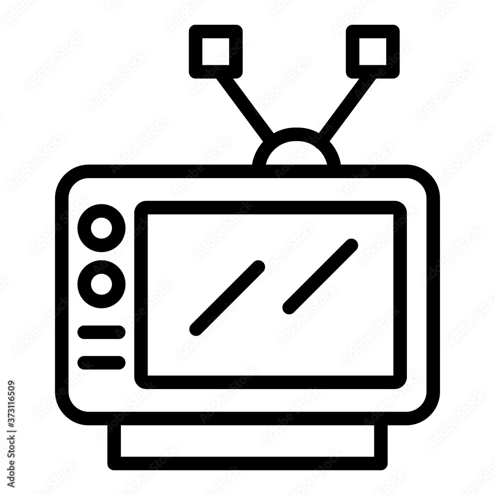 Tv device icon. Outline tv device vector icon for web design isolated on white background Tv device icon. Outline tv device vector icon for web design isolated on white background