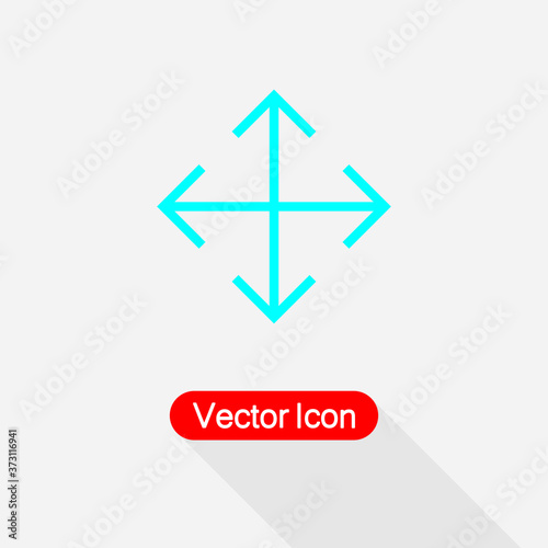 Free Download Navigate Icon, Move Cursor Icon vector illustration Eps10 - GFXLoad