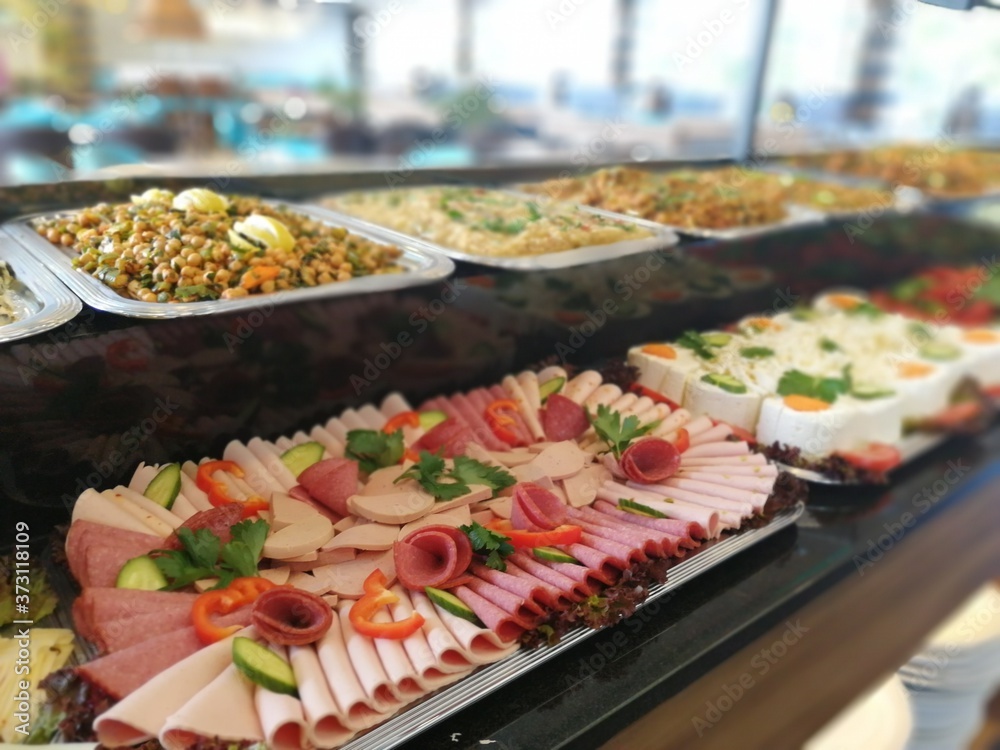Fototapeta premium buffet breakfast and meals