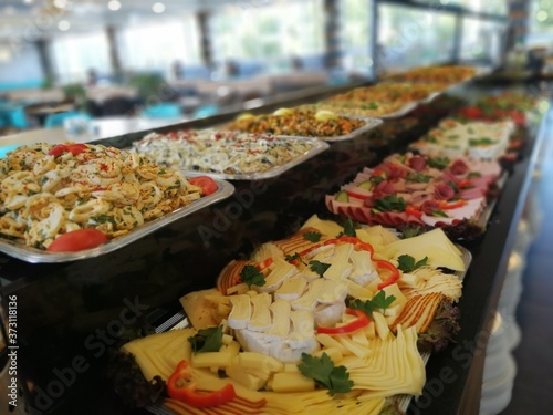 buffet breakfast and meals