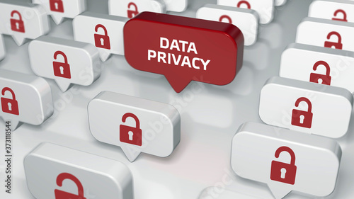 Cyber security data protection business technology privacy concept. Data privacy