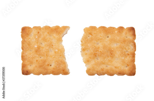 Biscuits on a white background.