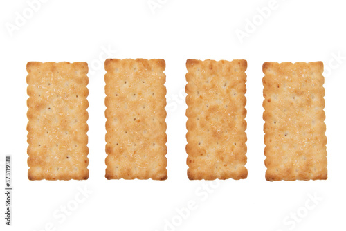 Biscuits on a white background.