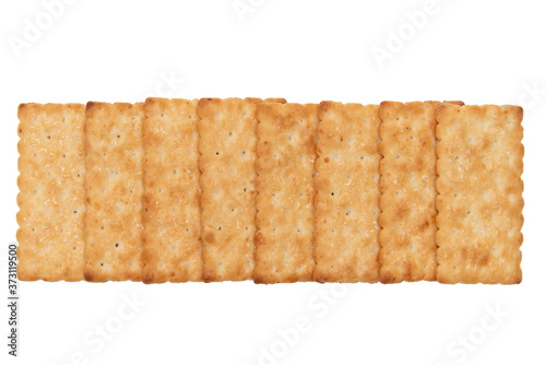 Biscuits on a white background.