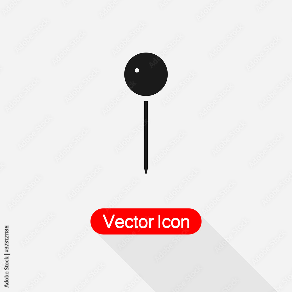 Push Pin Icon Vector Illustration Eps10 Push Pin Icon Vector Illustration Eps10