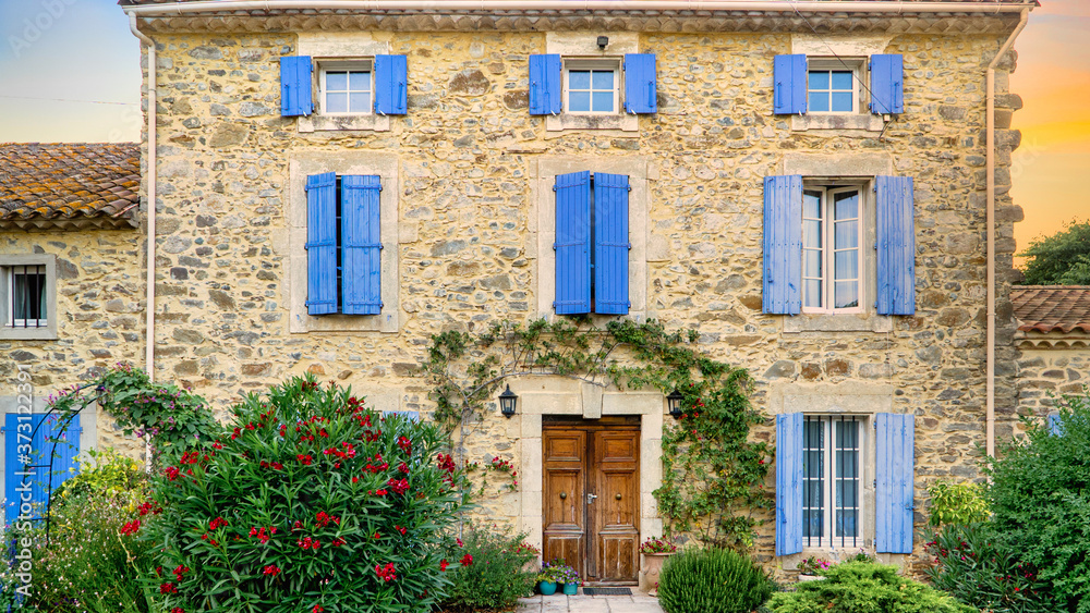 Mediterranes altes Haus, Occitanien, Frankreich