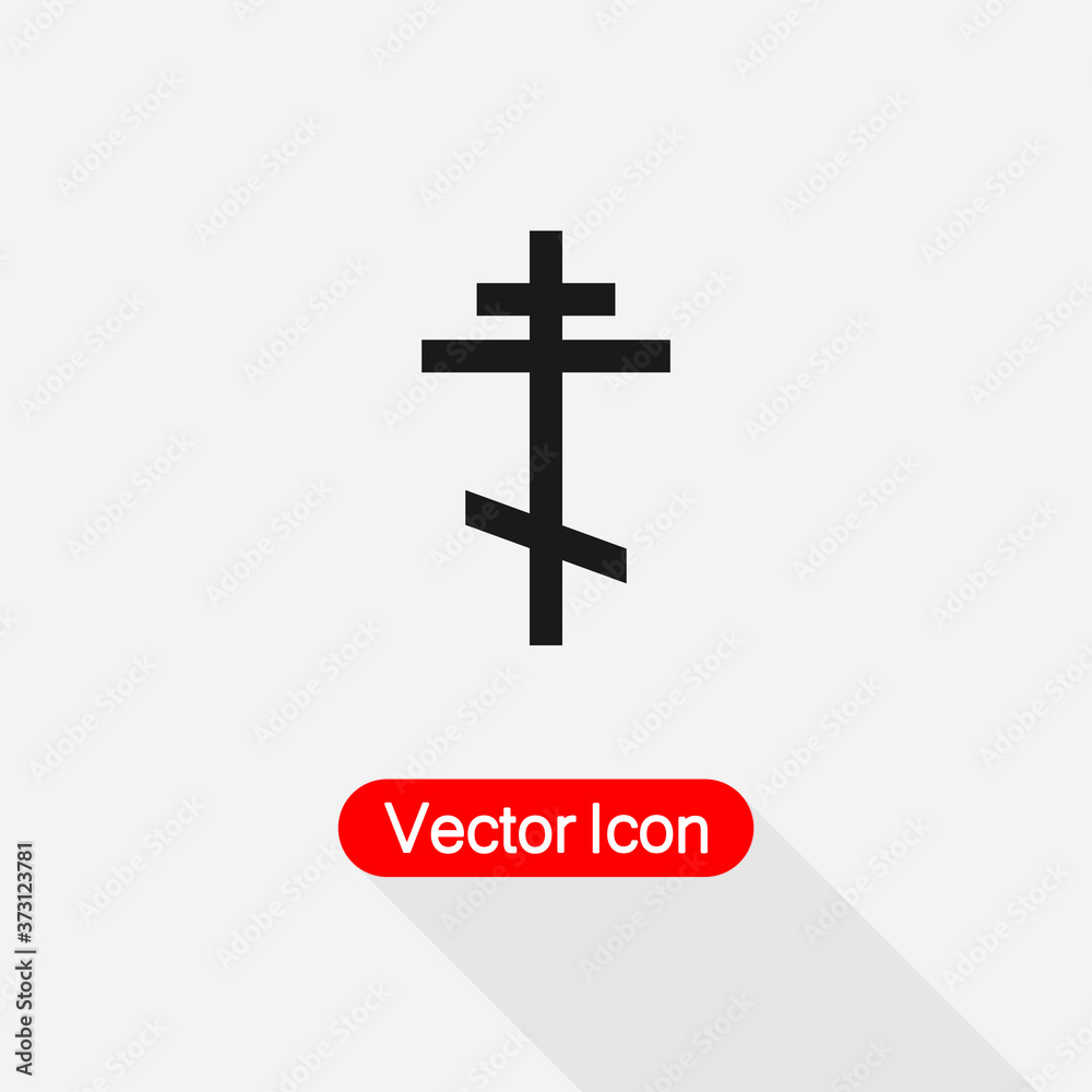 Religious Icon, Cross Icon Vector Illustration Eps10