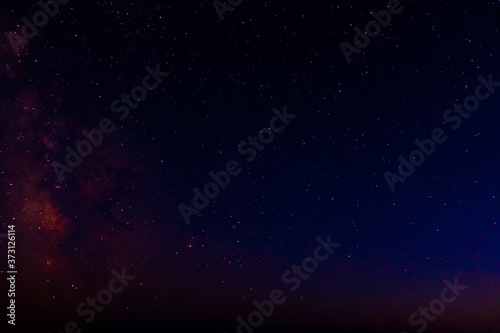 Bright starry night sky