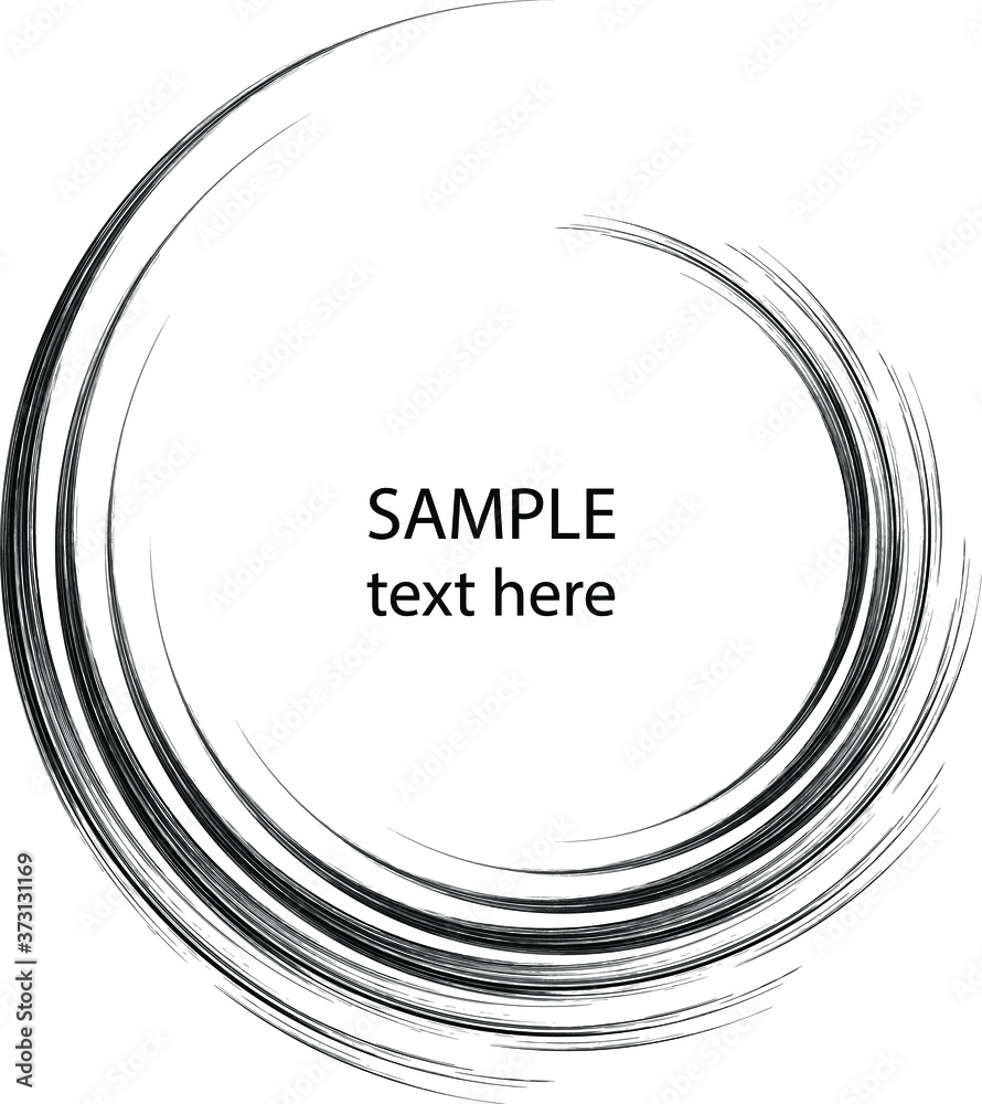 Vector black grunge stripes in spiral form. Geometric art. Trendy design element for logo, tattoo, sign, symbol, web pages, prints, posters, template, pattern and abstract background Vector black grunge stripes in spiral form. Geometric art. Trendy design element for logo, tattoo, sign, symbol, web pages, prints, posters, template, pattern and abstract background