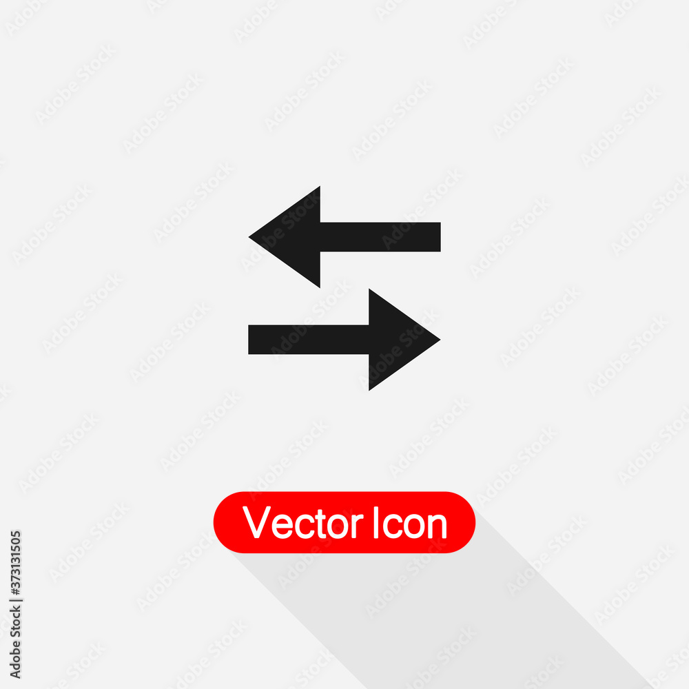 Transfer Arrows Icon, Two Side Icon Vector Illustration Eps10 Transfer Arrows Icon, Two Side Icon Vector Illustration Eps10
