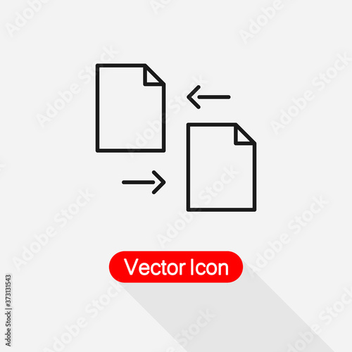 Transfer Files Icon Vector Illustration Eps10