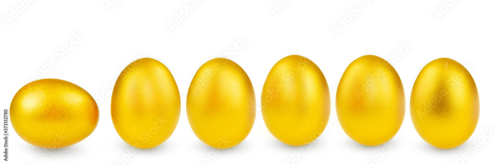 Golden egg isolated at the background Golden egg isolated at the background