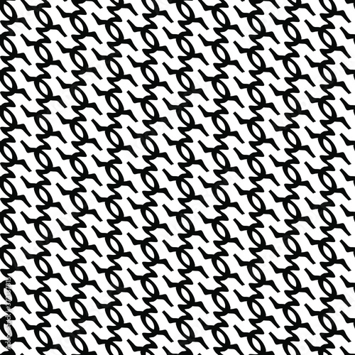 Vector abstract transparent geometric tribal ornament monochrome black and white seamless pattern background tile