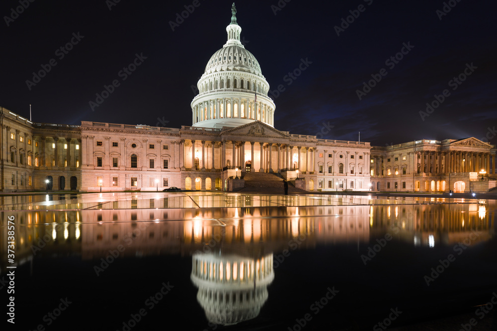U.S. Capitol Building at night - Washington D.C. United States of America