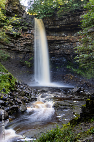 Hardraw Force waterfall in the Yorkshire Dales