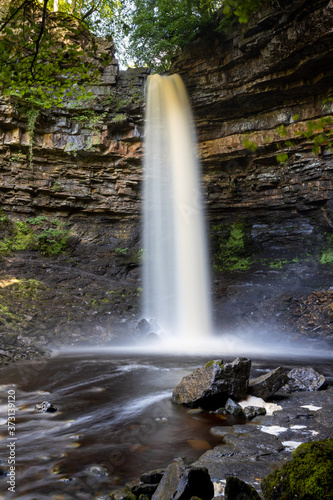 Hardraw Force waterfall in the Yorkshire Dales