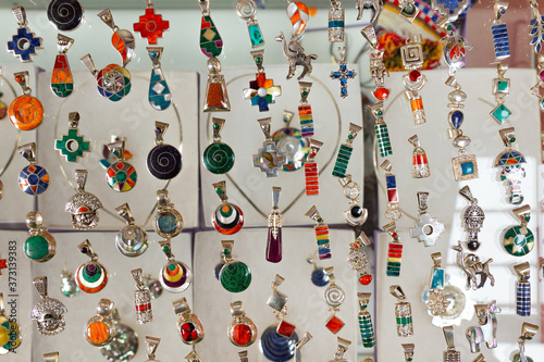 Beautiful, bright ornaments of the ancient Incas