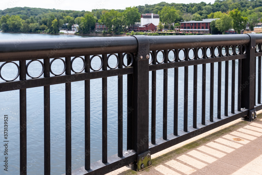 bridge iron metal fence old water architecture railing steel outdoor ...