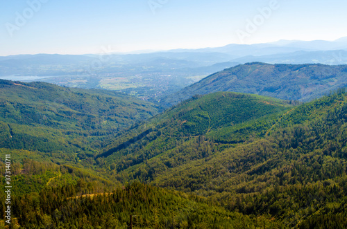 Widok ze Skrzycznego, dron, lustrzanka