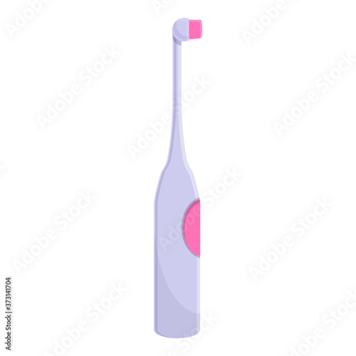 Electric toothbrush icon. Cartoon of electric toothbrush vector icon for web design isolated on white background