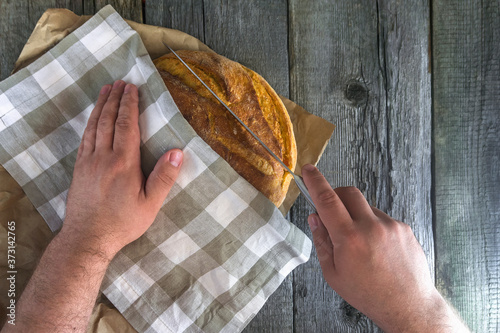 fresh baked bread for Breakfast, bakery