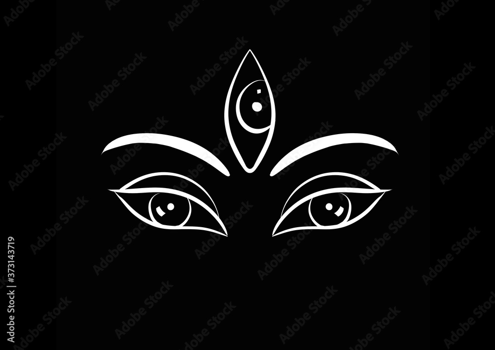 Maa Durga eyes Maa Durga eyes