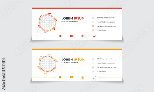 Vector Illustration Email Signature Design
