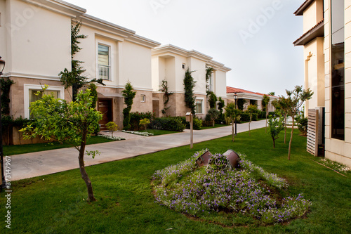 Hotel chaps surrounded by exotic plants