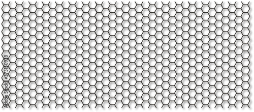 Honeycomb pattern. Seamless geometric hive background. Abstract yellow, orange beehive raster background. Funny vector bee honey shapes sign. Amber color