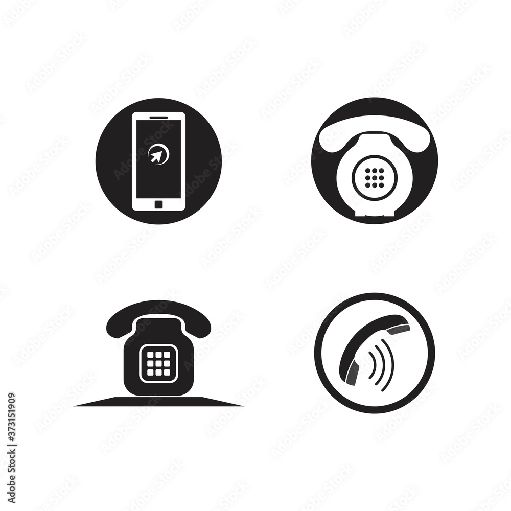 Telephone icon vector Telephone icon vector
