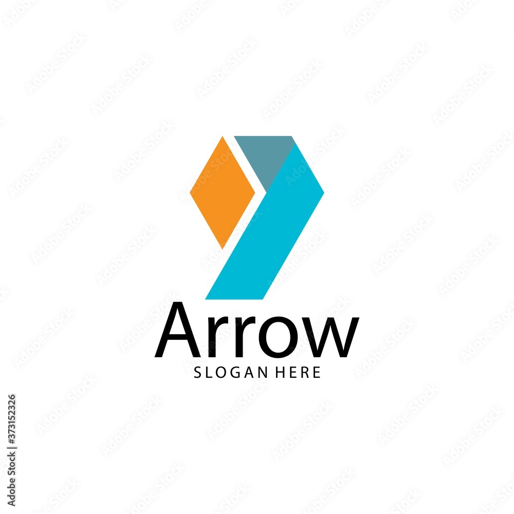 Arrow illustration logo Arrow illustration logo