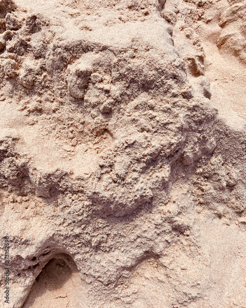 Obraz premium Dry sand on the beach.