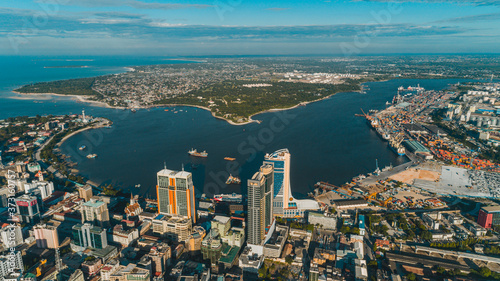 aerial view of the haven of peace, city of Dar es Salaam © STORYTELLER