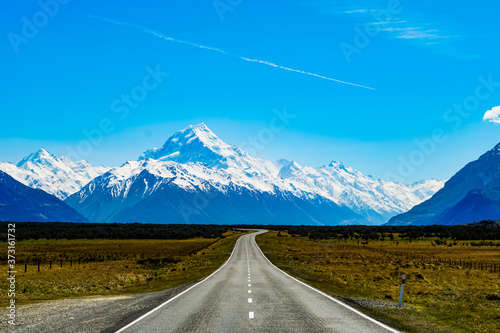 Roadtrip Straße Mount Cook Neuseeland
