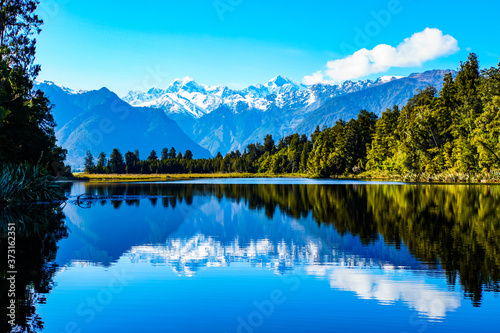 Lake Matheson Neuseeland