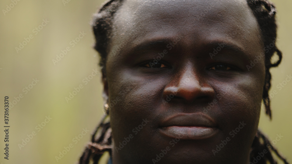Close up portrait shot of an african black man, Soft focus . High quality photo Close up portrait shot of an african black man, Soft focus . High quality photo