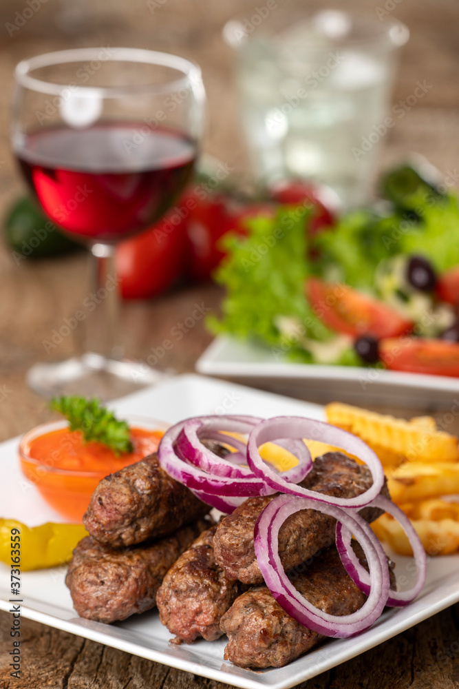 cevapcici on wood cevapcici on wood