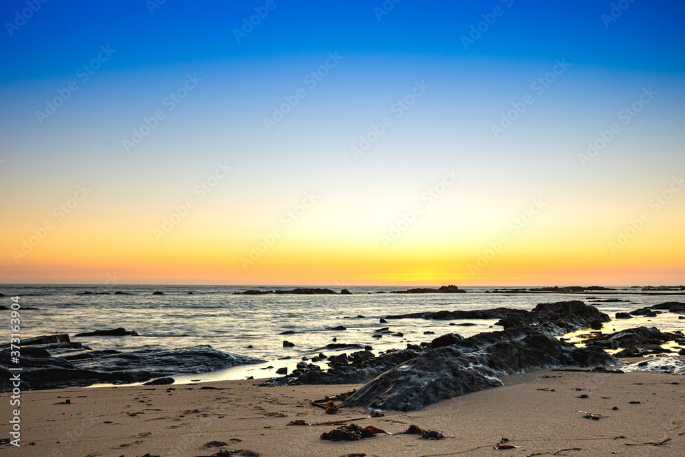 Wonderful sunset on the beach