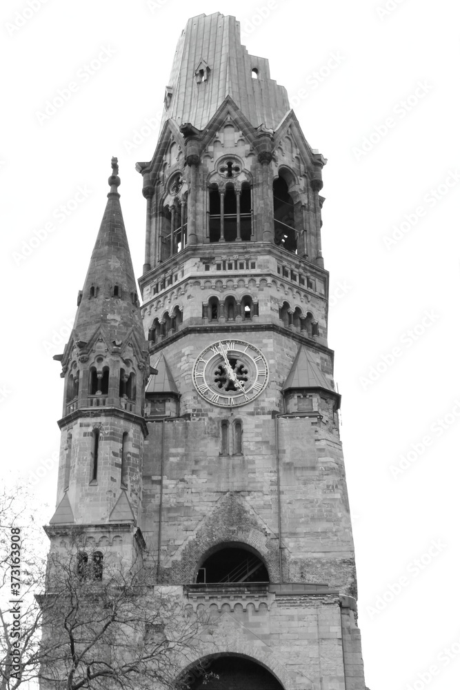 Kaiser Wilhelm Memorial Church in downtown Berlin, Germany