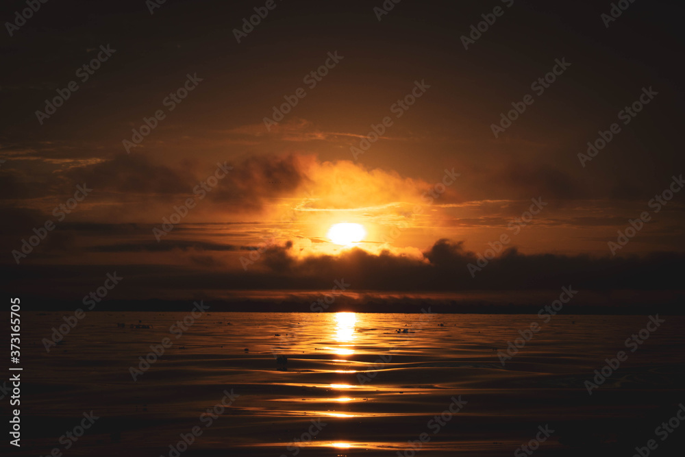 Obraz premium Sunrise on the Amazon river