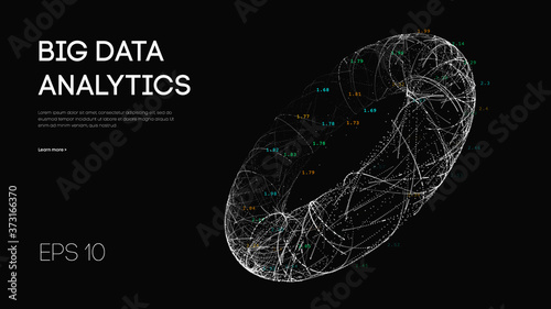 Black data technology background. Business computer internet concept. Big data network illustration. Digital communication and web analysis. Info storage abstract connection. Vector research data