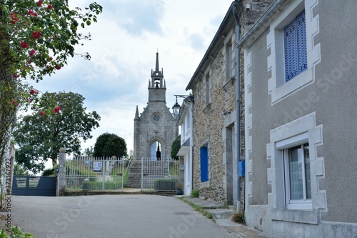 View of "La Roche-Derrien" city in Brittany. France
