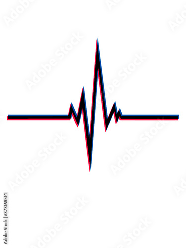 3D Effekt EKG Puls 