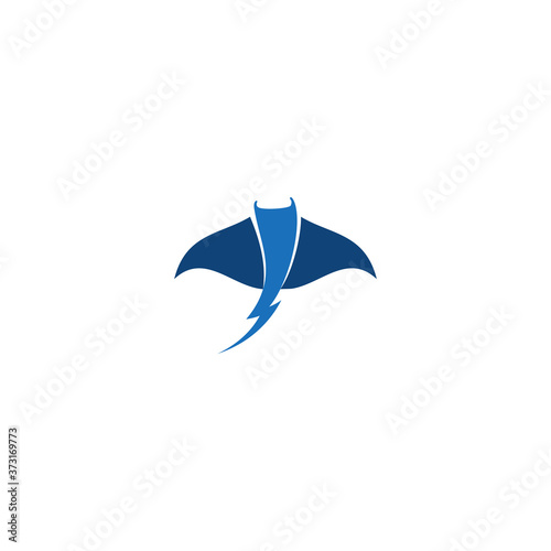 vector illustration of manta logo for electrical and more