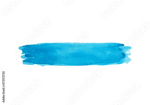 Watercolor square blue colors set isolated on transparent background. Design elements. High resolution