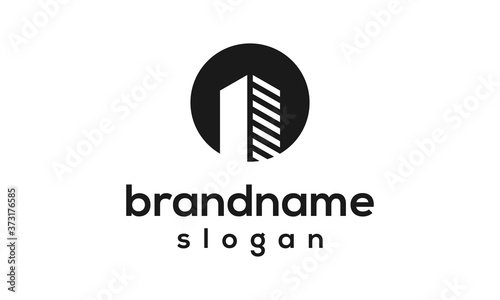 Modern building logo design vector Free Download Modern building logo design vector - GFXLoad
