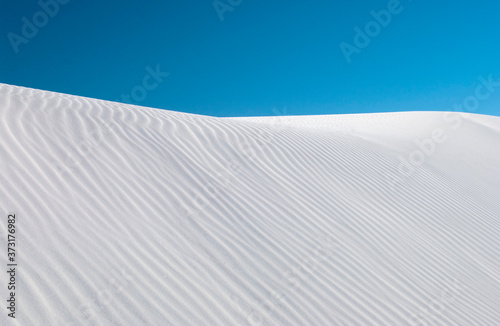 White sand dune