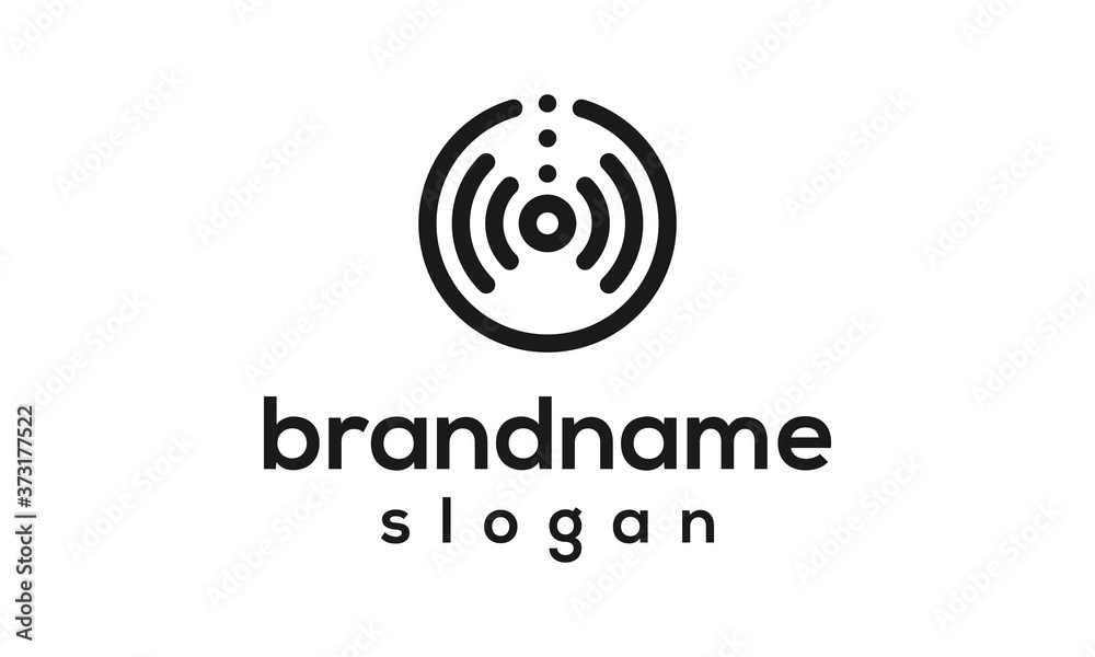 Modern signal logo design vector Modern signal logo design vector
