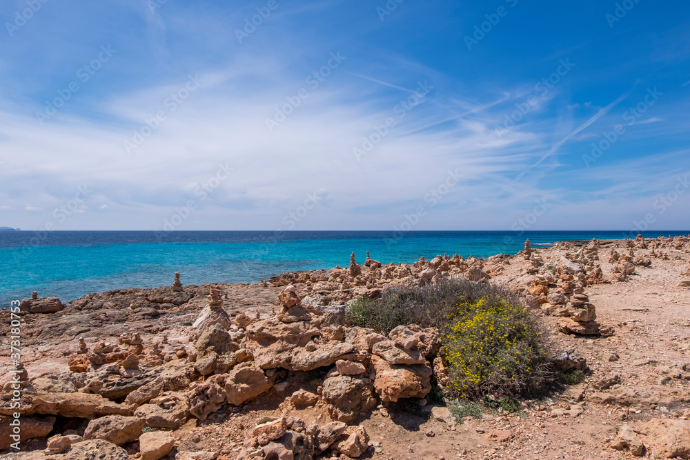 Felsküste am Cap de ses Salines, Mallorca